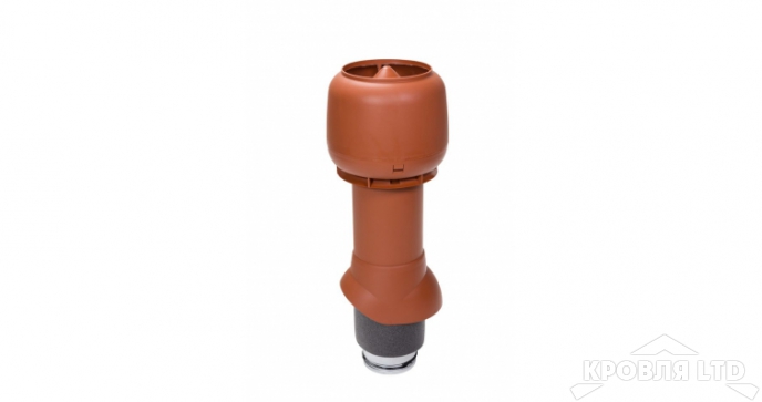 Вентиляционный выход Vilpe 125P/IS/500 цвет кирпичный