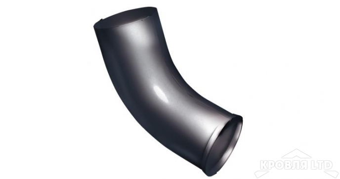 Колено стока Грендлайн 90 мм RAL 7024 мокрый асфальт