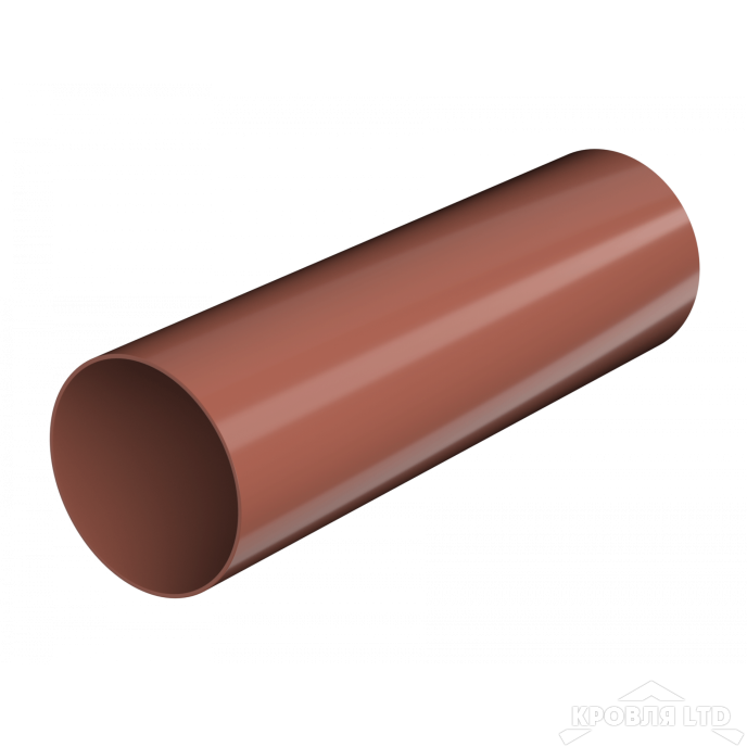 ТН ПВХ D125/82 ММ ТРУБА (1,5 М) КРАСНЫЙ Rall 8004