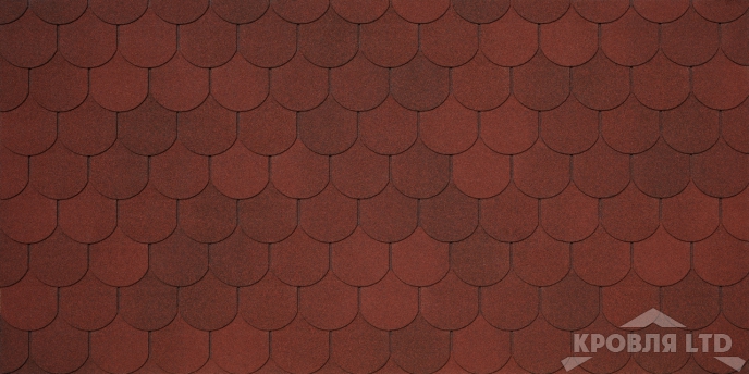 Гибкая черепица Тегола серия Категория КОМФОРТ Assisi цвет Sangiovese 400
