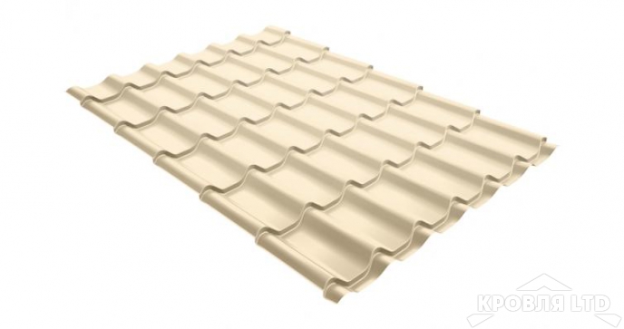 Профиль декоративный  Супермонтеррей, Полиэстер RAL 1015 светлая слоновая кость, толщина 0,45