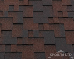 Гибкая черепица Roofshield  серия Classic коллекция Модерн цвет Медный