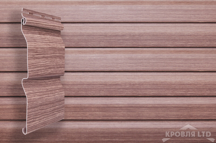 Сайдинг виниловый   GL Корабельная доска Tundra трехслойный рябина 3,0 м