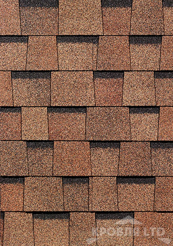 Гибкая ламинированная черепица Дёке серия EUROPA  Коллекция DRAGON цвет Светло-коричневый