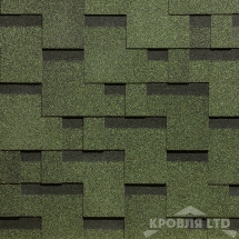 Гибкая черепица Дёке серия STANDARD коллекция Тетрис цвет Зеленый