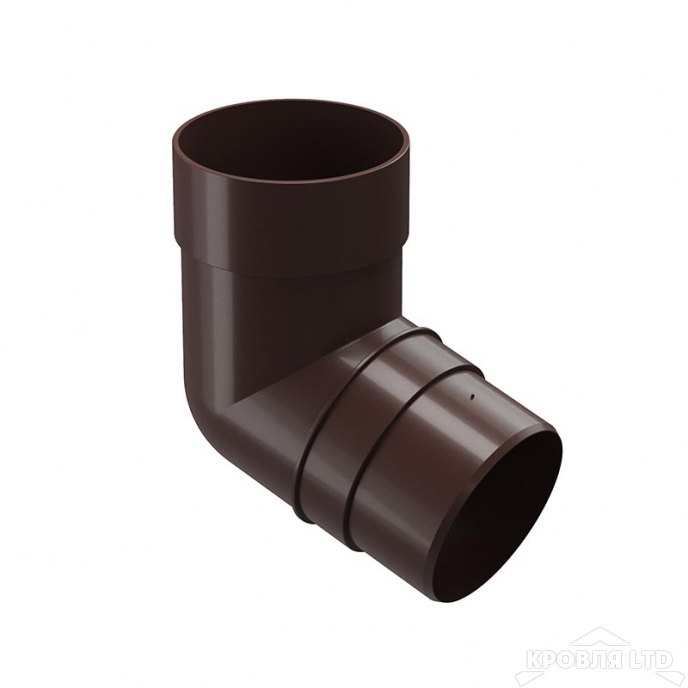 Колено трубы для водостока 72 град Деке Премиум  шоколад