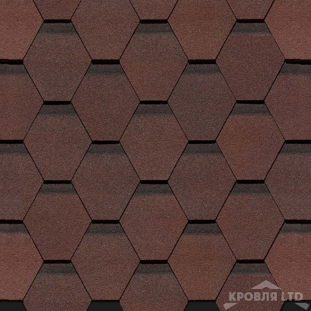 Гибкая черепица Дёке серия PREMIUM коллекция Кёльн цвет Зрелый каштан