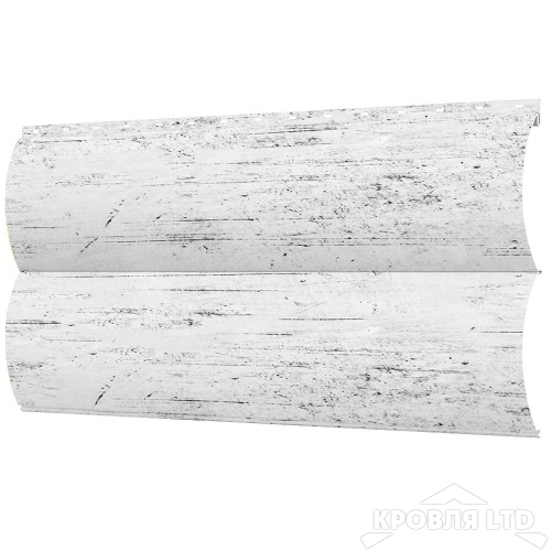 Сайдинг металлический "Венец" под дерево Беленый Дуб, толщина 0,45