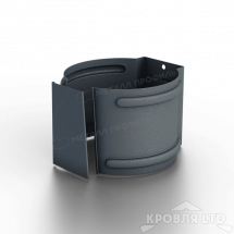 Держатель трубы (на кирпич) МЕТАЛЛ ПРОФИЛЬ Foramina Freeze D100 Grey