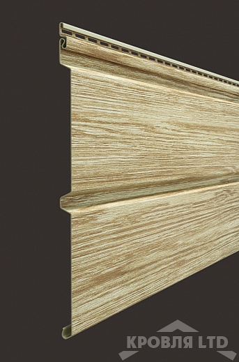 Сайдинг виниловый брус профилированный Döcke Lux Монреаль цвет Рябина 3,6 м