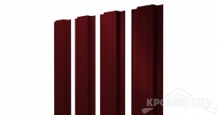 Штакетник Прямоугольный 0,45 PE-Double RAL 3005 красное вино