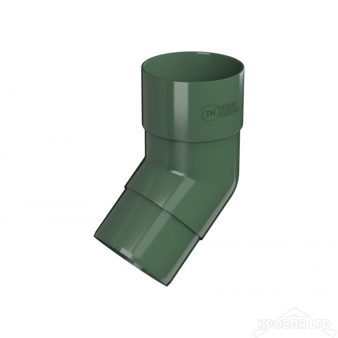 ТН ПВХ D125/82 ММ КОЛЕНО ТРУБЫ 108° ЗЕЛЕНЫЙ