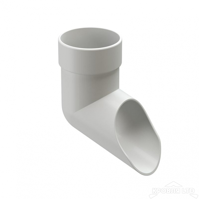 Наконечник трубы (отмёт) для водостока Деке Люкс  пломбир