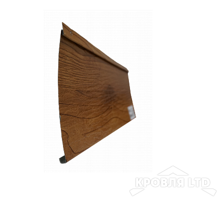 Сайдинг металлический "Финская доска Широкая" под дерево GOLD004 0,45