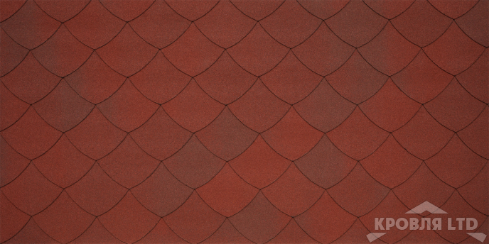 Гибкая черепица Тегола серия Категория PREMIUM UNICA коллекция UNICA VERSAILLE цвет Maiolica Rossa 407