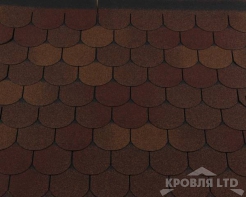 Гибкая черепица Roofshield  серия Family Light коллекция Готик цвет Осенний