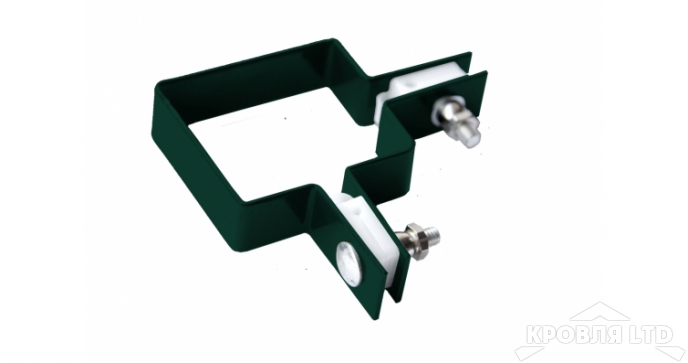 Крепление хомут угловой 62х55 для Ограждения ГрандЛайн RAL 6005 зеленый мох
