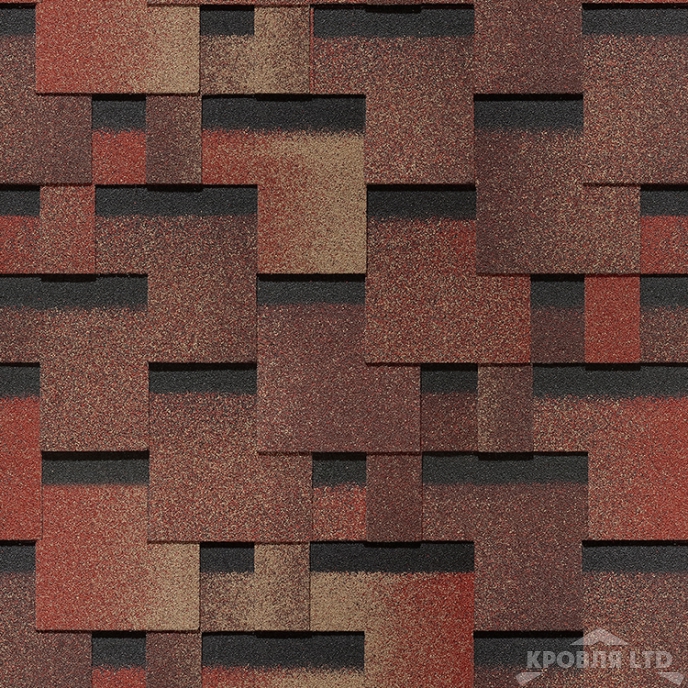 Гибкая черепица Дёке серия PREMIUM коллекция Генуя цвет Ежевика