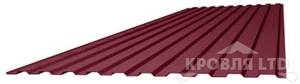 Профнастил С9, Полиэстер RAL 3005 красное вино, толщина 0,45
