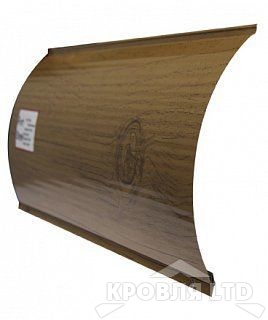 Сайдинг металлический "Одноволновый Венец" под дерево LOG001 0,45