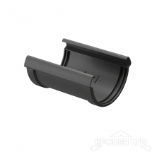 Соединитель желоба для водостока Деке Люкс  графит