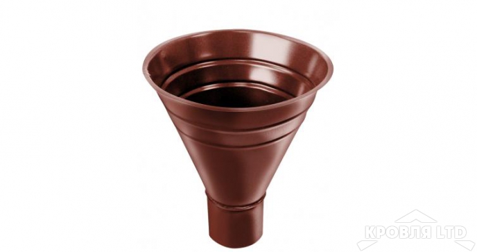 Воронка водосборная, Грендлайн 125/90 мм RAL 8004 терракота