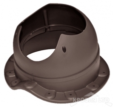 Основание для вентеляционной трубы Krovent Base-VT Wave 110 коричневый для металлочерепицы