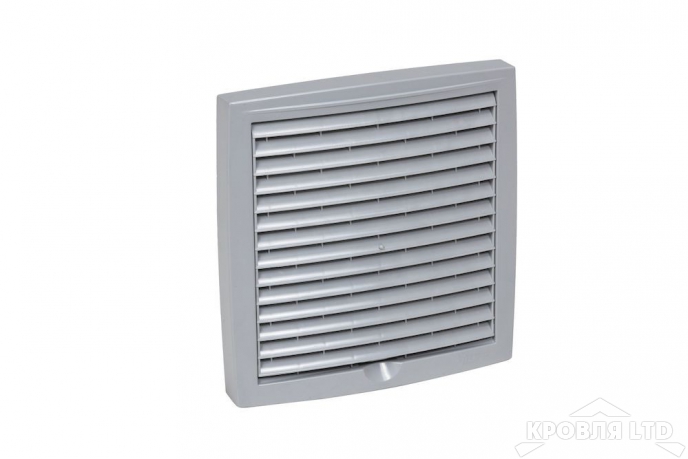 Наружная вентиляционная решетка 150х150 цвет светло серый