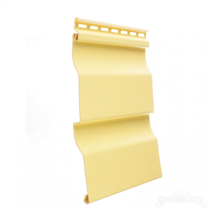 Сайдинг виниловый корабельный брус  Döcke Premium цвет лимон 3,6 м