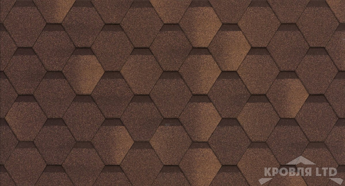 Гибкая черепица Шинглас серия Комфорт коллекция Сальса цвет Кокао