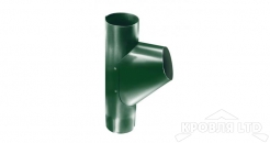 Тройник трубы Грендлайн ,90 мм RAL 6005 зеленый мох