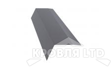 Планка карнизная 100х65, Полиэстер RAL 7004 сигнальный серый, толщина 0,45