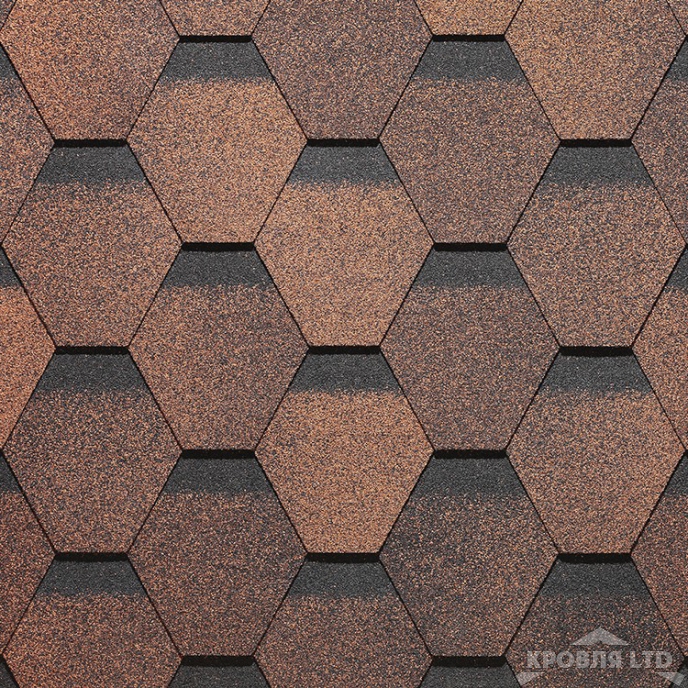 Гибкая черепица Дёке серия PREMIUM коллекция Шеффилд цвет Кофе