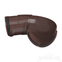 ТН ПВХ D125/82 ММ УГОЛ ЖЕЛОБА, РЕГУЛИРУЕМЫЙ 90°-150° КОРИЧНЕВЫЙ  Rall 8017