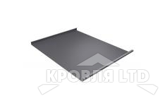 Фальц двойной стоящий, Полиэстер RAL 7004 сигнальный серый, толщина 0,45