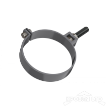 ТН ПВХ D125/82 ММ ХОМУТ ТРУБЫ УНИВЕРСАЛЬНЫЙ 140ММ СЕРЫЙ  Rall 7024