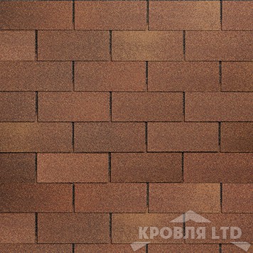Гибкая черепица Шинглас серия Классик коллекция Фламенко цвет Коричневый