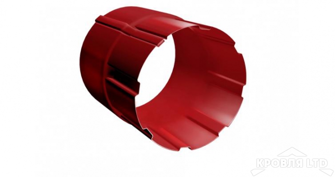 Соединитель трубы Грендлайн 90 мм RAL 3011 коричнево-красный