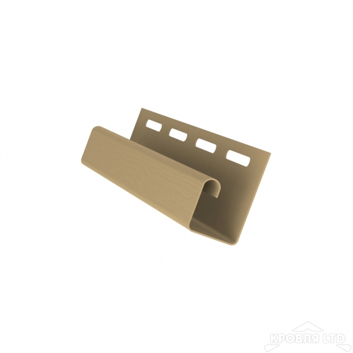 J - профиль GL цвет кремовый 3,0 м