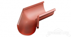 Угол желоба внутренний 135 гр Грендлайн 125 мм RAL 8004 терракота