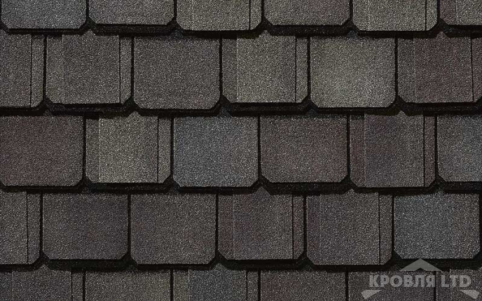 Гибкая черепица Certain Teed коллекция Grand Manor Shangle цвет Gatehouse Slate