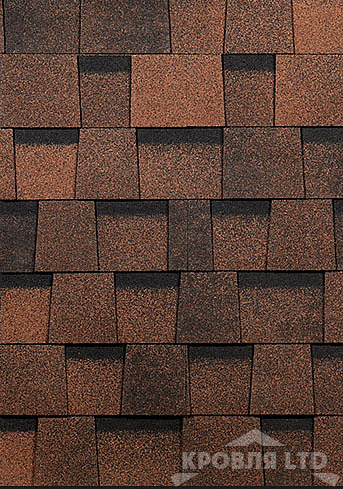 Гибкая ламинированная черепица Дёке серия LUX  Коллекция DRAGON цвет Кофе