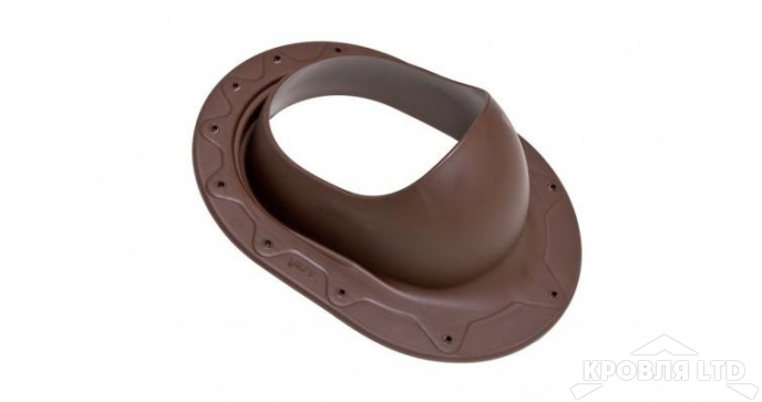 Основание для вентиляционной трубы Vilpe CLASSIC 110 –160 цвет коричневый  для гибкой черепицы или фальцевой кровли