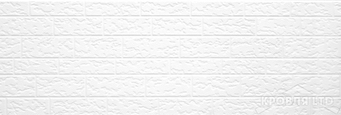 Декоративная теплоизолирующая панель COSTUNE Крупнозернистый кирпич белый