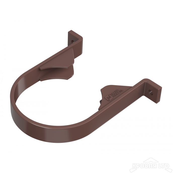 ТН ПВХ D125/82 ММ ХОМУТ ТРУБЫ КОРИЧНЕВЫЙ  Rall 8017