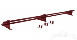 Снегозадержатель для фальцевой кровли Optima RAL 3011 3м