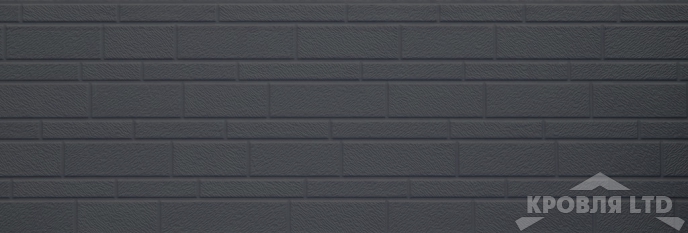 Декоративная теплоизолирующая панель COSTUNE Декоративный кирпич темно-серый