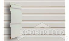 Сайдинг виниловый   GL Корабельная доска двухслойный  белый 3,0 м