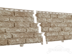 Фасадная панель Ю-ПЛАСТ Stone-House Кварцит Светло-Бежевый