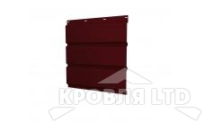 Софит тройной металлический центральная перфорация, Полиэстер RAL 3005 красное вино, толщина 0,45